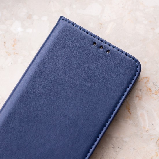Калъф тефтер флип bSmart Magnetic Book страничен, За Xiaomi Redmi 17, Тъмносин