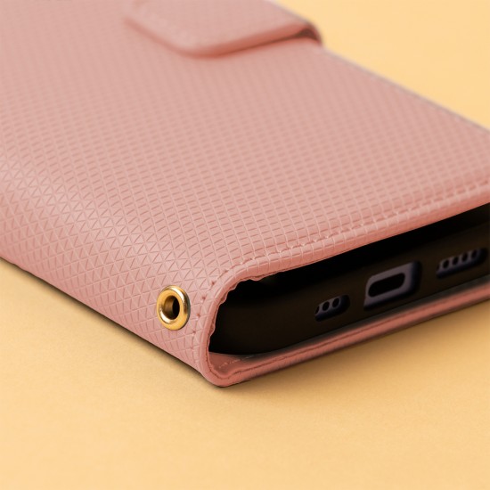 Калъф тефтер Smart Triangle, За Samsung Galaxy S26, Розов