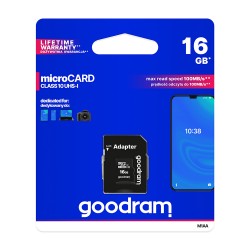 Карта памет Micro SD 16GB, (Class 10), GoodRam