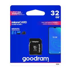 Карта памет Micro SD 32GB, (Class 10), GoodRam
