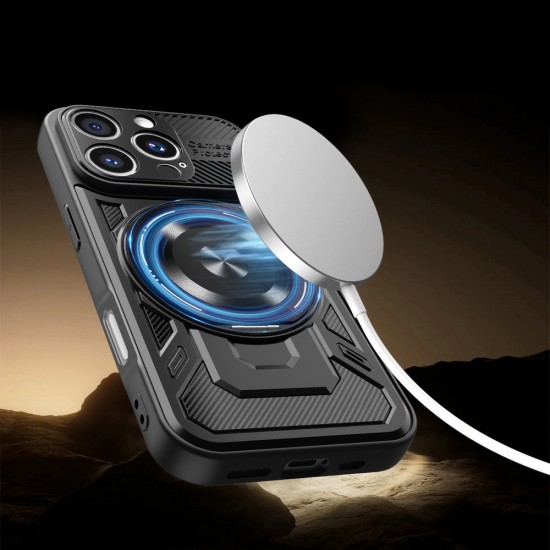 Кейс bSmart Defender Armor Mag за iPhone 17 Pro / 18 Pro, черен