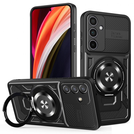 Кейс bSmart Defender Armor Mag за Samsung Galaxy A57, черен