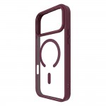 Кейс Color Clear Mag за iPhone 17 Pro Max / 18 Pro Max, бордо
