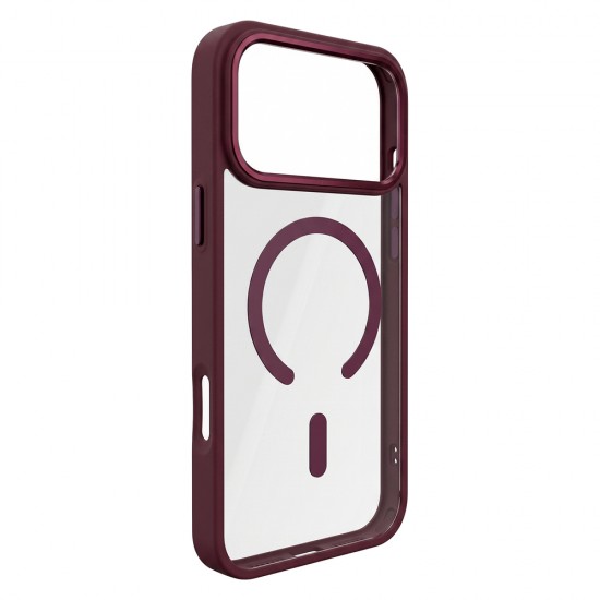 Кейс Color Clear Mag за iPhone 17 Pro Max / 18 Pro Max, бордо