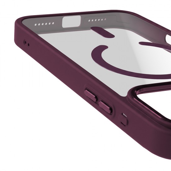 Кейс Color Clear Mag за iPhone 17 Pro Max / 18 Pro Max, бордо