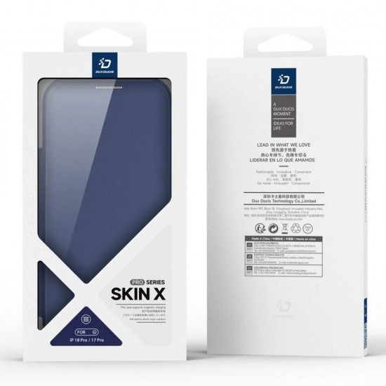 Кейс Dux Ducis SKIN X PRO Magsafe (open ring), За iPhone 18 Pro / 17 Pro, черен