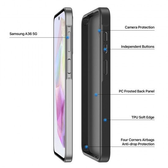 Кейс Dux Ducis YIND, За Samsung Galaxy A56 / A36, Черен от Fonax.bg