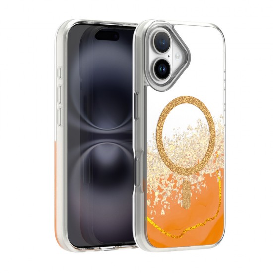 Кейс Epoxy Mag за iPhone 17 (6.3) оранжев от Fonax.bg