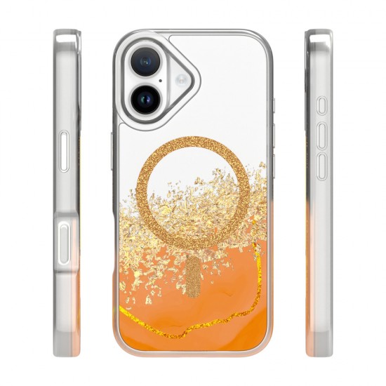 Кейс Epoxy Mag за iPhone 17 (6.3) оранжев от Fonax.bg