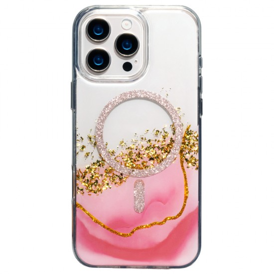 Кейс Epoxy Mag за iPhone 17 (6.3) розов