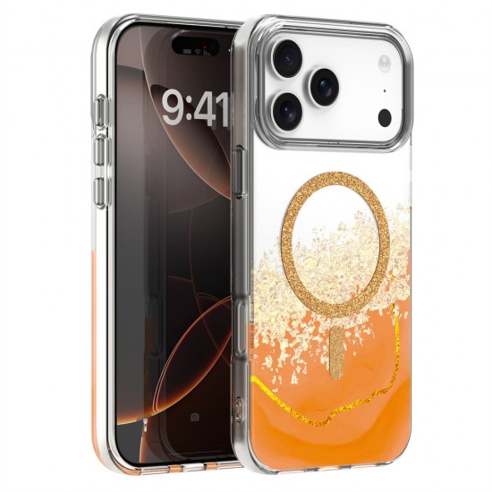 Кейс Epoxy Mag за iPhone 17 Pro (6.3) оранжев от Fonax.bg