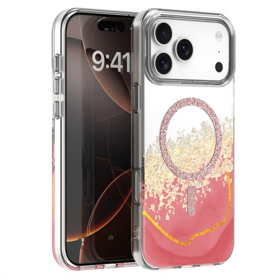 Кейс Epoxy Mag за iPhone 17 Pro Max (6.9) розов от Fonax.bg