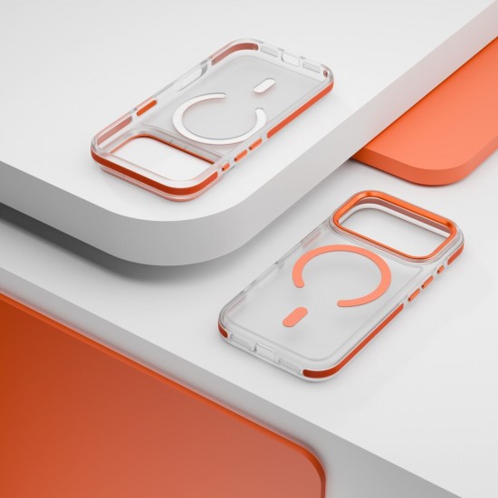 Кейс Etteri Icy Mag case, За iPhone 17 Pro Max (6.9), Оранжев от Fonax.bg