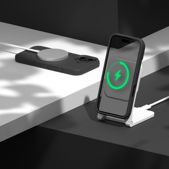 Кейс Etteri Silicone Mag case, За iPhone 17 (6.3), Черен от Fonax.bg