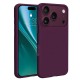Кейс Etteri Silicone Mag case, за iPhone 17 Pro / 18 Pro, бордо