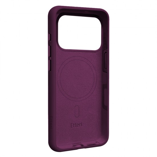 Кейс Etteri Silicone Mag case, за iPhone 17 Pro / 18 Pro, бордо