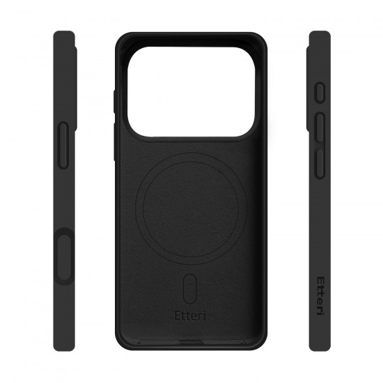 Кейс Etteri Silicone Mag case, За iPhone 17 Pro (6.3), Черен от Fonax.bg