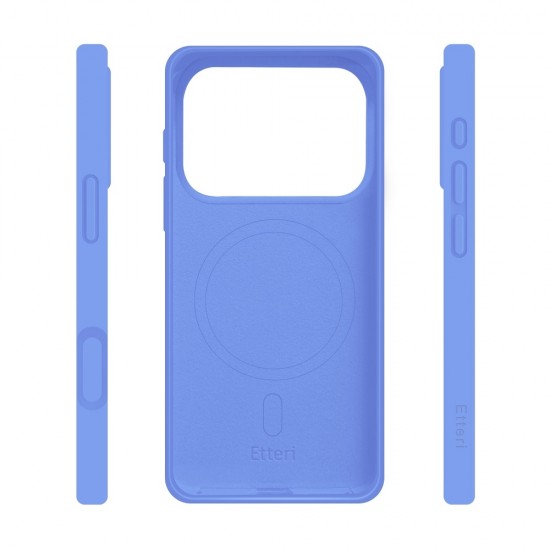 Кейс Etteri Silicone Mag case, за iPhone 17 Pro / 18 Pro, светлосин