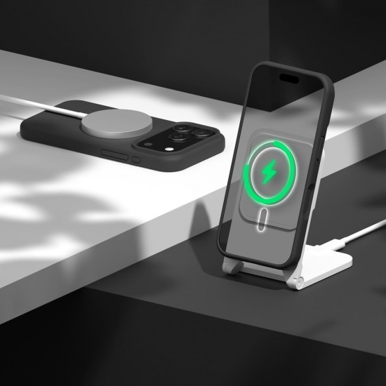 Кейс Etteri Silicone Mag case, За iPhone 17 Pro (6.3), Черен от Fonax.bg