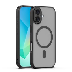 Кейс Mag Matt с отвори за камерите за iPhone 17 (6.3) черен