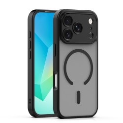 Кейс Mag Matt с отвори за камерите за iPhone 17 Pro (6.3) черен