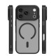 Кейс Mag Matt с отвори за камерите за iPhone 17 Pro (6.3) черен