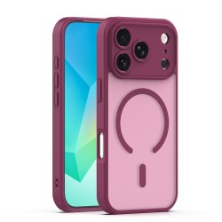 Кейс Mag Matt с отвори за камерите за iPhone 17 Pro Max (6.9) тъмнолилав