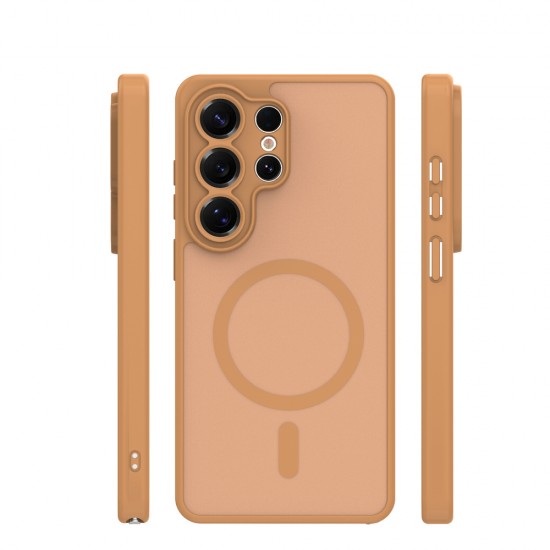 Калъф Mag Matt с отвори за камерите за Samsung Galaxy S26 Ultra светлокафяв от Fonax.bg