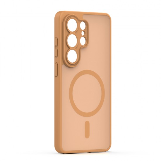 Калъф Mag Matt с отвори за камерите за Samsung Galaxy S26 Ultra светлокафяв от Fonax.bg