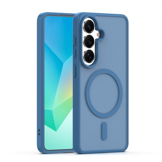 Кейс Mag Matt с цяла дупка за камерите за Samsung Galaxy A16 / A17 тъмносин