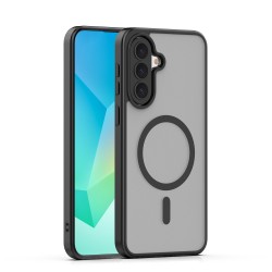 Кейс Mag Matt с цяла дупка за камерите за Samsung Galaxy A57 черен