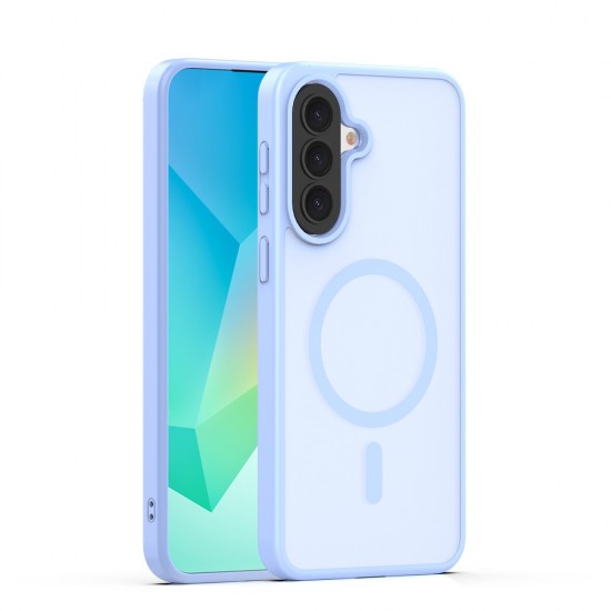 Кейс Mag Matt с цяла дупка за камерите за Samsung Galaxy A57 светлосин