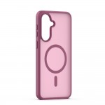 Кейс Mag Matt с цяла дупка за камерите за Samsung Galaxy A57 тъмнолилав