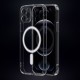 Кейс MBX Anti Shock 1,5 mm Mag case с отвори за камерите, За iPhone 16 (6.1), Прозрачен
