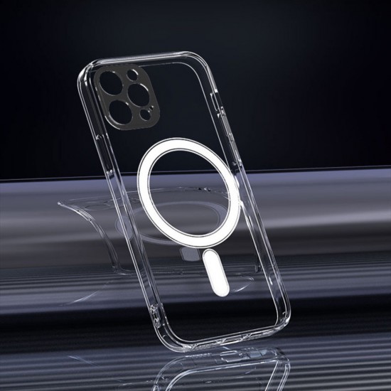 Кейс MBX Anti Shock 1,5 mm Mag case с отвори за камерите, За iPhone 16 (6.1), Прозрачен