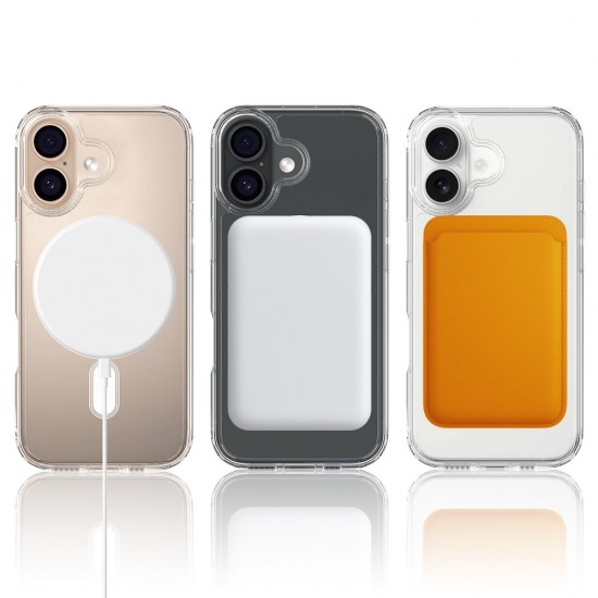 Силиконов кейс bSmart Magsafe 1.5mm, За iPhone 17 (6.3), Прозрачен от Fonax.bg
