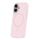 Кейс Silicone Thin Mag за iPhone 16 (6.1), светлорозов