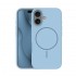 Кейс Silicone Thin Mag за iPhone 16 (6.1), светлосин