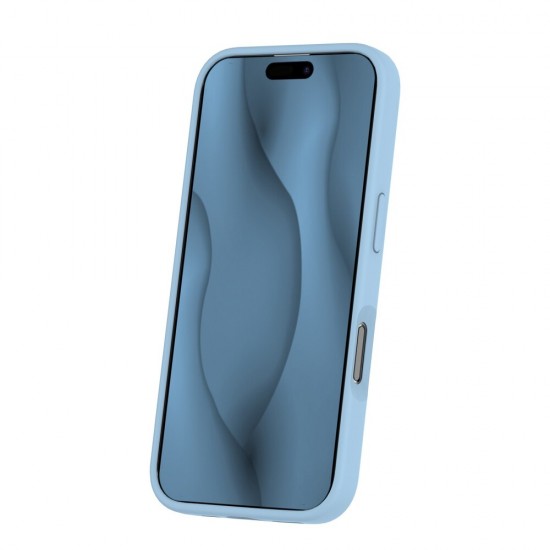 Кейс Silicone Thin Mag за iPhone 16 (6.1), светлосин