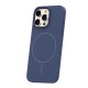 Кейс Silicone Thin Mag за iPhone 16 Pro (6.3), тъмносин