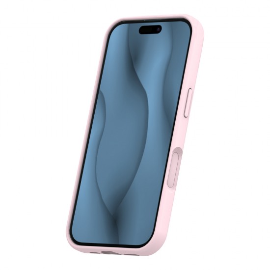 Кейс Silicone Thin Mag за iPhone 17 (6.3), светлорозов