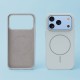 Кейс Silicone Thin Mag за iPhone 17 Pro / 18 Pro, сребрист