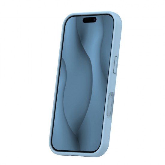 Кейс Silicone Thin Mag за iPhone 17 Pro / 18 Pro, светлосин