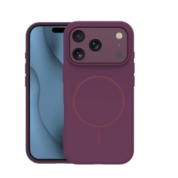 Кейс Silicone Thin Mag за iPhone 17 Pro Max/ 18 Pro Max, бордо
