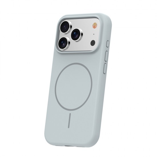 Кейс Silicone Thin Mag за iPhone 17 Pro Max/ 18 Pro Max, сребрист