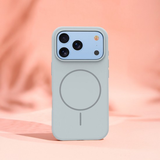 Кейс Silicone Thin Mag за iPhone 17 Pro Max/ 18 Pro Max, сребрист