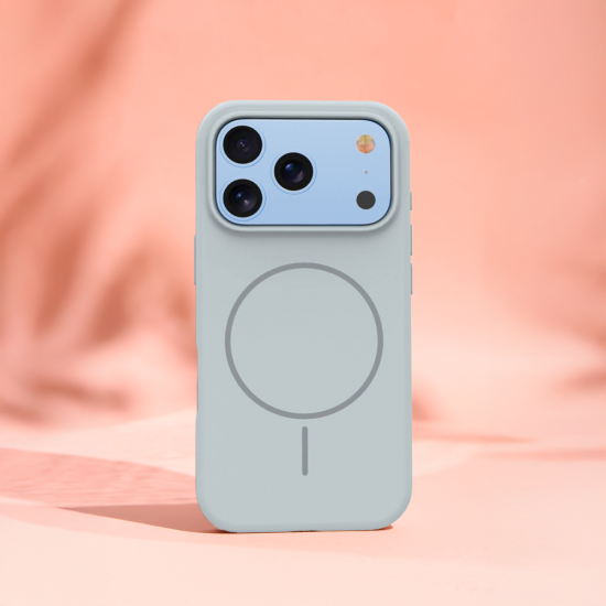 Кейс Silicone Thin Mag за iPhone 17 Pro Max/ 18 Pro Max, сребрист