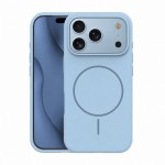 Кейс Silicone Thin Mag за iPhone 17 Pro Max / 18 Pro Max, светлосин