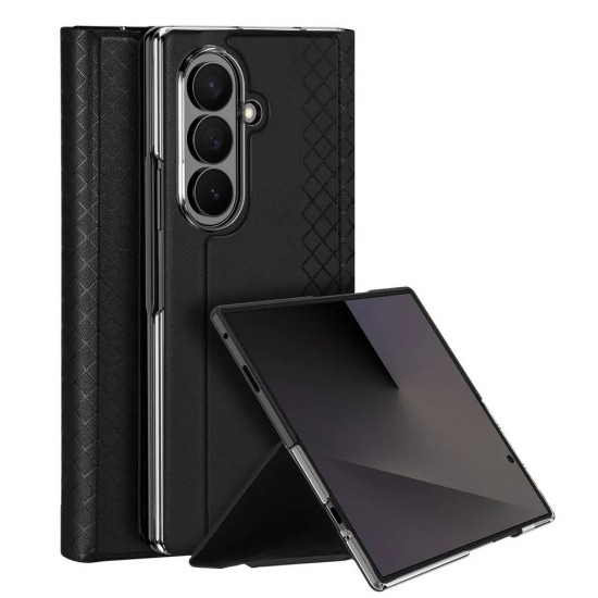 Кожен кейс Dux Ducis BRIL, За Samsung Galaxy Z Fold8 Ultra, черен