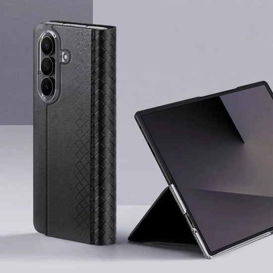 Кожен кейс Dux Ducis BRIL, За Samsung Galaxy Z Fold8 Ultra, черен